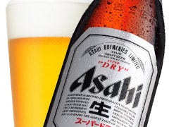 完全個室 地鶏焼き鳥と築地海鮮 創作居酒屋 よりみち 新橋店_アサヒ・瓶ビール