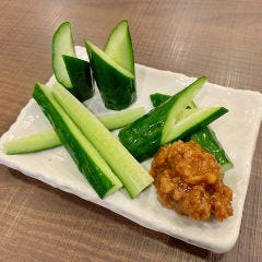 完全個室 地鶏焼き鳥と築地海鮮 創作居酒屋 よりみち 新橋店_もろきゅう