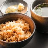 名物鶏めし（生姜スープ・古漬け付）