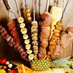 全20種類シュラスコ食べ放題+飲み放題付きプランもご用意！