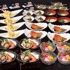 ◆鮑と海老の海鮮五徳焼きコース◆ 飲み放題付 7,000円