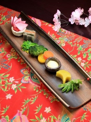 立川野菜を使用したお料理の数々