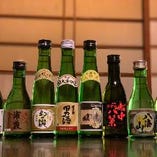 日本酒は一合瓶からご用意