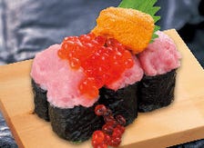 3色のっけ寿司