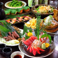当店自慢の厳選料理！牛たん・鮮魚！3H飲み放題付き★5,000円★