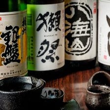 厳選された日本酒と焼酎