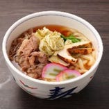 近江牛肉うどん松茸入り
￥1400（+税）