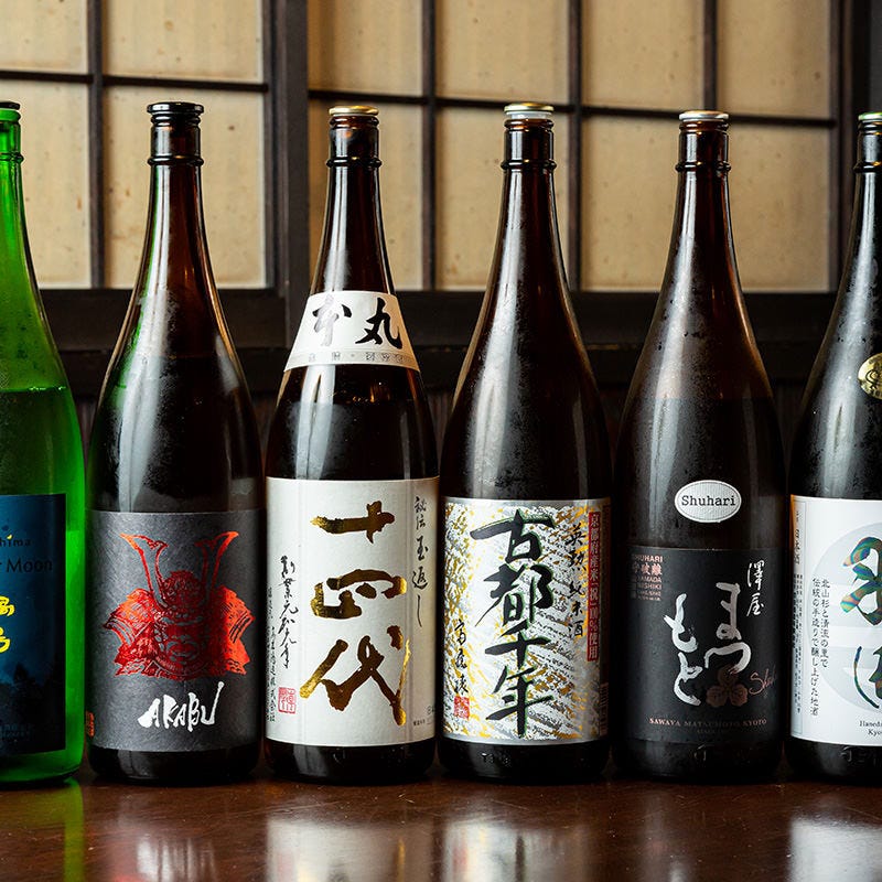 京都ゆかりのお酒も。全国から厳選した日本酒！