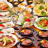 多彩な料理が満載♪お得な2時間飲み放題付きコースをご用意！