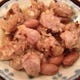 豚下駄肉の豆豉(トウチ)蒸し。稀少で一番美味しい豚肉部位の一つ