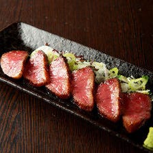 A5黒毛和牛とろけるローストビーフのわら炙り