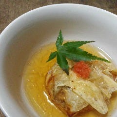松茸の湯葉包み揚げ
