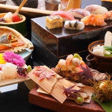 ◆季節を感じる旬の食材を楽しむ『源氏-げんじ-』全11品～寿司6貫～◆接待・顔合わせに