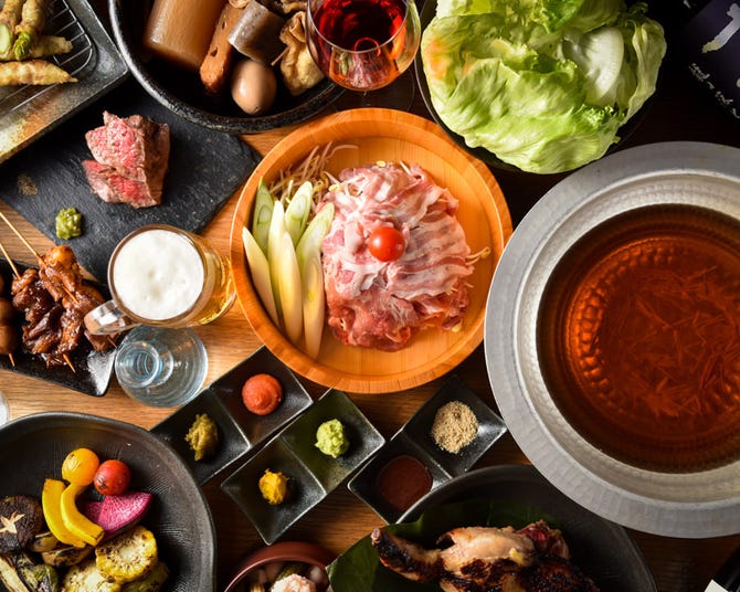 しゃぶしゃぶ 鍋 串揚げ 潜裏 関内 馬車道 居酒屋 ぐるなび