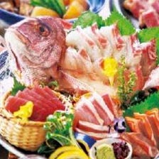 「120分飲み放題付」◎本マグロ入り鮮魚5種盛り＋5,000円コース