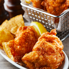 ご馳走ビールのために開発されたから揚げ”ごちカラ！”