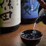 日本酒にはこだわりを持って厳選しております。どれも好評ですぐに無くなってしまうほど