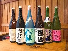 厳選！東北の美味しい日本酒各種（毎回無くなったら入れ替えます。一期一会の出会いをお楽しみください）
