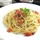ペペロンチーノのスパゲティ