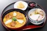 名古屋コーチン親子丼と季節のきしめんセット