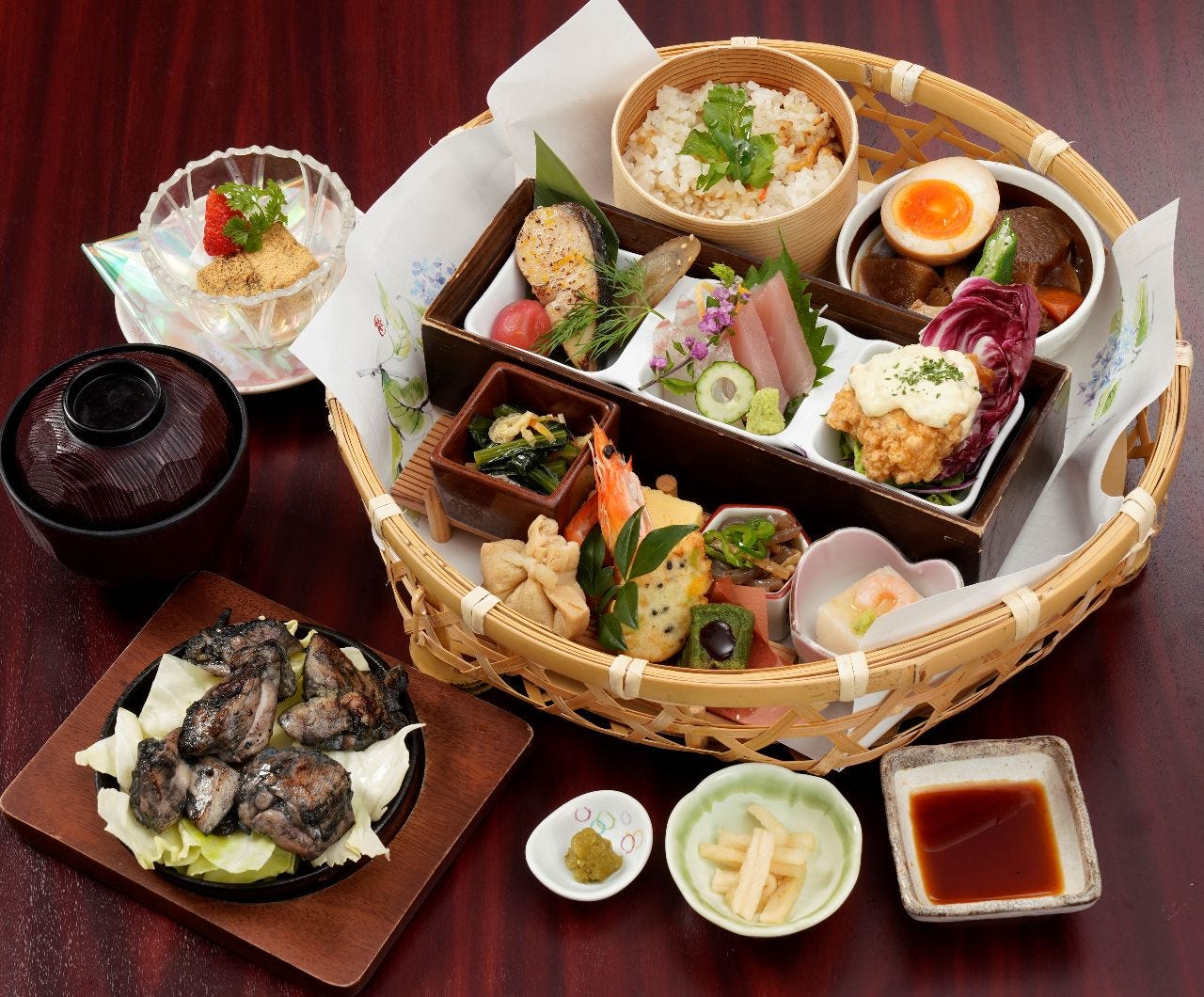 宮崎料理 万作 渋谷ヒカリエ店の花籠御膳 