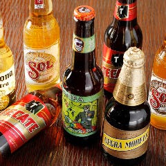 カラフルなボトルが楽しいメキシコビールの飲み比べもおすすめ