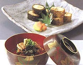 子持ち鮎昆布巻・赤煮・お茶漬け鰻
