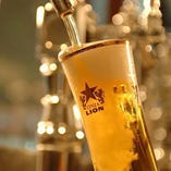 銀座ライオンが提供する全ての生ビールを完備！【全９種類】