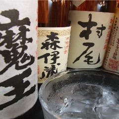 焼酎は、メニューにある定番以外にも豊富にラインナップ