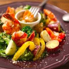 エビとゴロゴロ野菜のバーニャカウダー