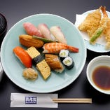 寿司と天麩羅定食