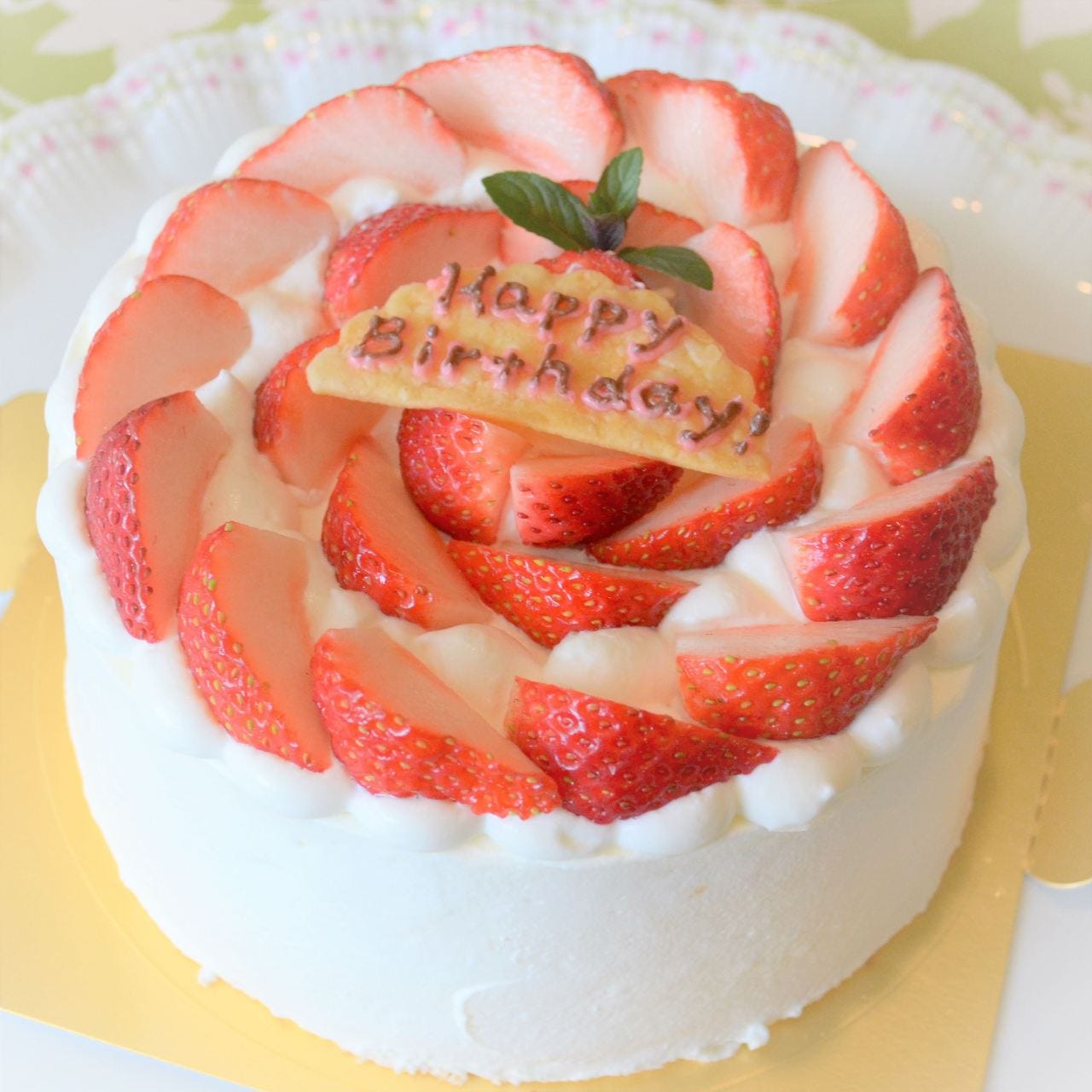お誕生日ケーキに