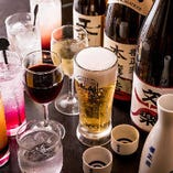 豊富な種類が揃う飲み放題！