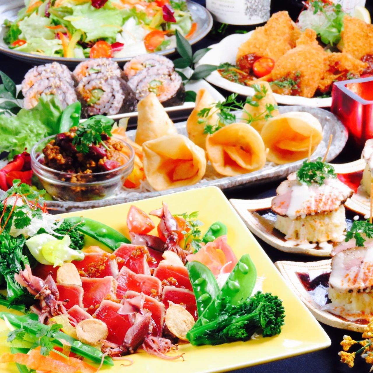 歓迎会 ご接待の人気no 1 和洋折衷人気の定番お料理 2時間飲放題付コース クーポン利用 4 000円税込 個室 宴会の詳細 たご作 Jr高槻店 高槻 居酒屋 ぐるなび