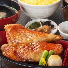 舟盛り金目鯛の煮付け大漁定食