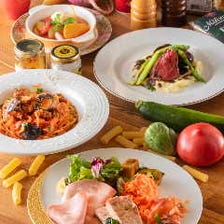 【Chef's Dinner Course 】トリュフや雲丹、ブッラータチーズに旬の食材を使用したおすすめコース　8,000円