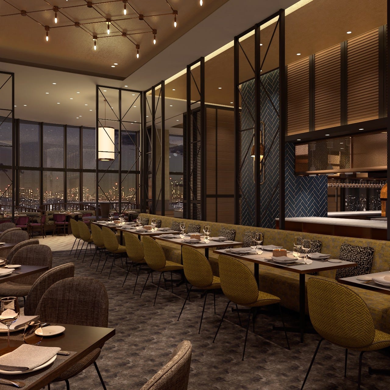 豊洲駅周辺でクラフトビールを飲める店『THE PENTHOUSE with weekend terrace』。内観画像