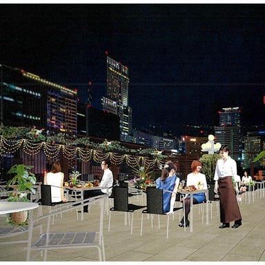 東武百貨店16階 池袋熱帯夜市 ビアガーデン_屋外席320席!屋根ありエリアは雨でもOK!