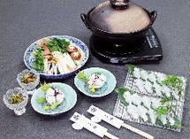 鱧鍋(すき又はしゃぶ)コース（税サ込）