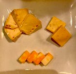 ３種のチーズの盛り合わせ
