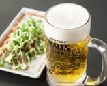 ネギマヨ餃子　300円
ビールとの相性抜群！