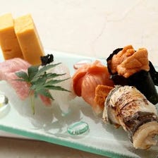 四季折々のネタを利用した江戸前寿司