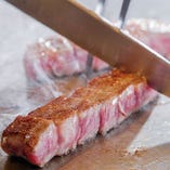 九州の特選黒毛和牛を味わい尽くすコース『鉄板ステーキ』