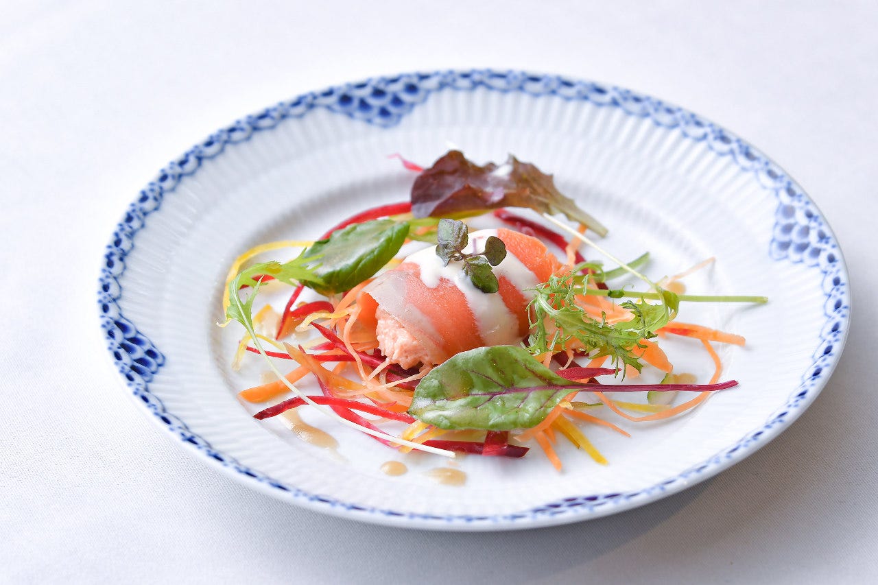 Specialite プレミアム 特選北海道コース 北海道産アスパラや毛蟹 アワビに白老和牛など の詳細 北海道 フレンチレストラン ラ カンサトゥール 品川 フレンチ フランス料理 ぐるなび