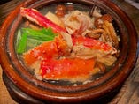 タラバ蟹の鍋は絶品、贅沢な一品です