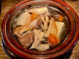牡蠣鍋コース　冬季限定　アンコウ鍋と卵雑炊にレアなお肉のコース