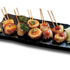 人気の！豚巻き串 ５本全部盛り