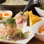 鮮魚に季節の料理と豪華ラインナップ「鮮魚と土鍋ご飯のコース」