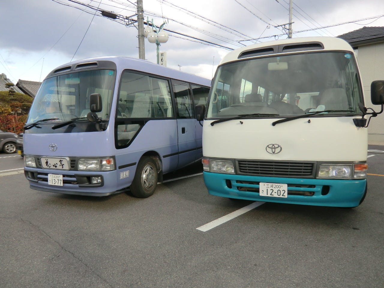刈谷駅から送迎バスで10分！
27名様迄の送迎バス