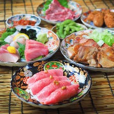【初夏の肉祭り】和牛肉寿司・3種の肉プレート・全8品・2.5時間飲み放題5980円→4480円